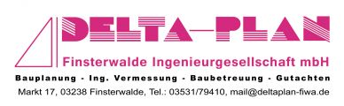 Logo DELTA-PLAN Finsterwalde Ingenieurgesellschaft mbH